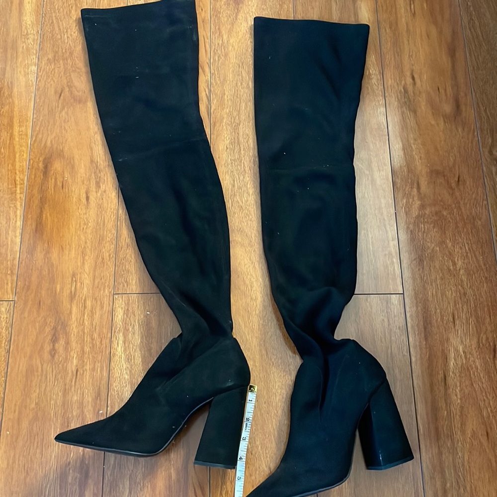 Asos over the knee suede boots size 8